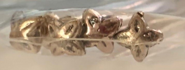 Prismenstift mit Schmuckkopf Kreuz, altplatin